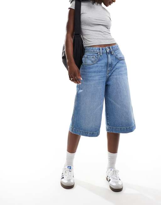 Cotton:On 90 s baggy denim jort in blue