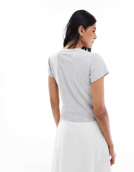 Cotton:On 90s baby tee in grey | ASOS