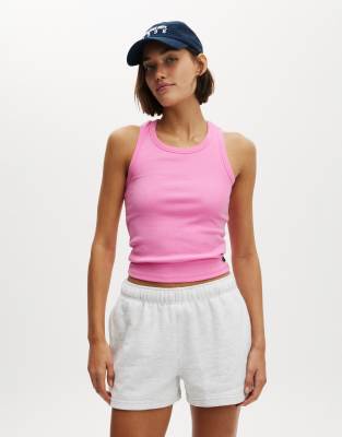 Cotton:On Active core rib racer tank in pink