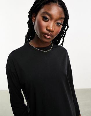Cotton:On active essentials long sleeve top in black - ASOS Price Checker