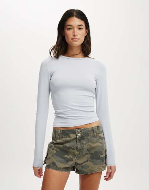 Cotton:On All day crew long sleeve in blue - view 1