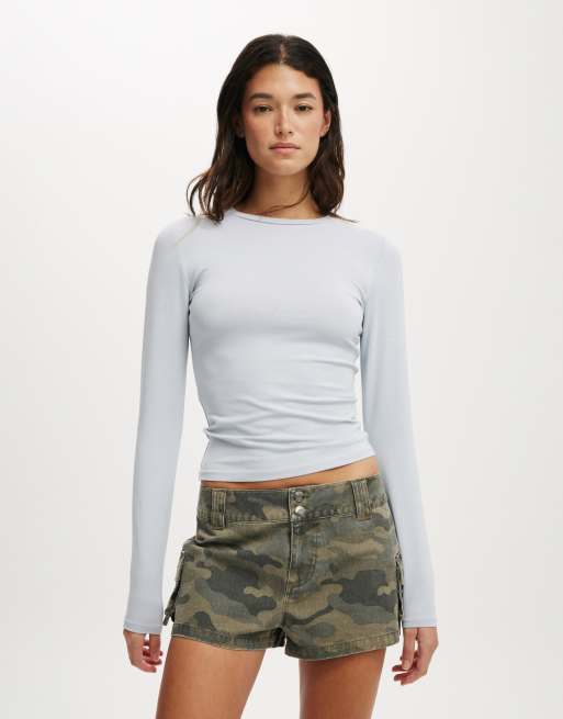 Cotton:On All day crew long sleeve in blue