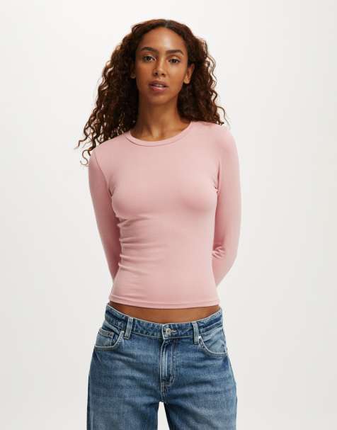 Cotton:On All day crew long sleeve in prairie pink - view 1