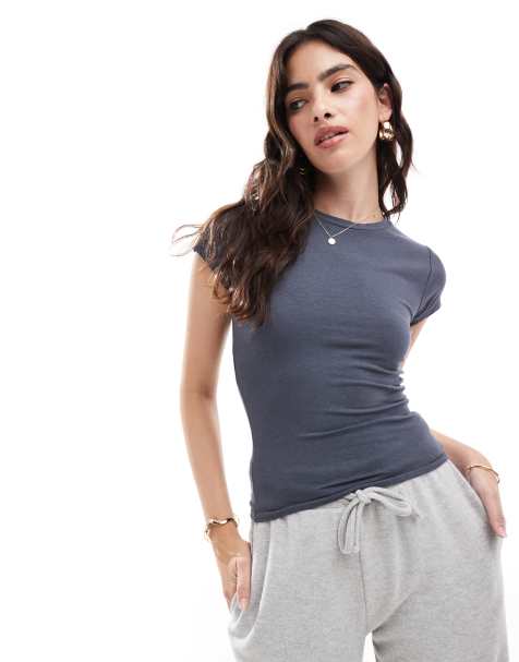 Cotton:On All day crew tee in blue - view 1