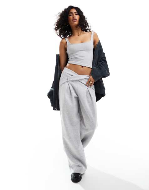Cotton:On All day square neck tank in grey - view 1