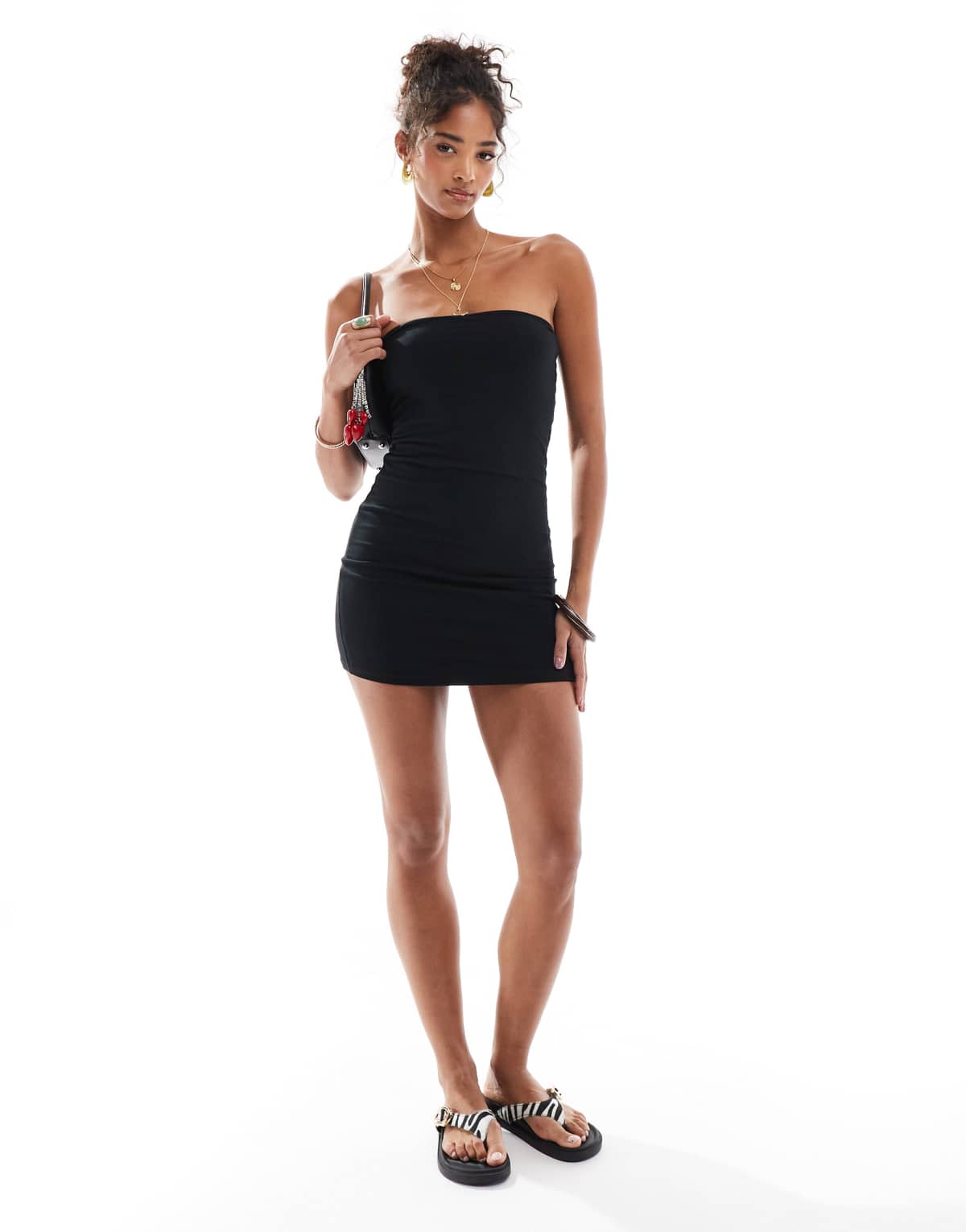 Cotton:On All day tube dress in black