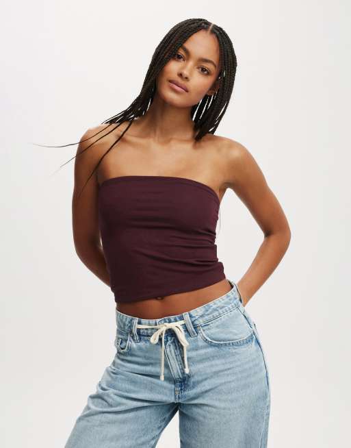 Cotton:On All day tube top in brown