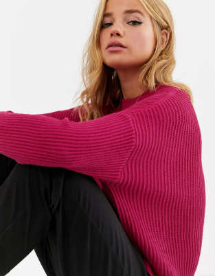 Cotton:On Archy cropped knit jumper-Pink