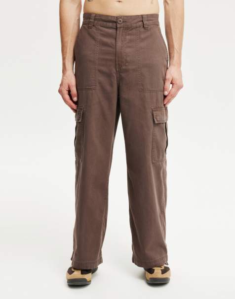 Cotton:On Axel super baggy cargo pant in brown - view 1