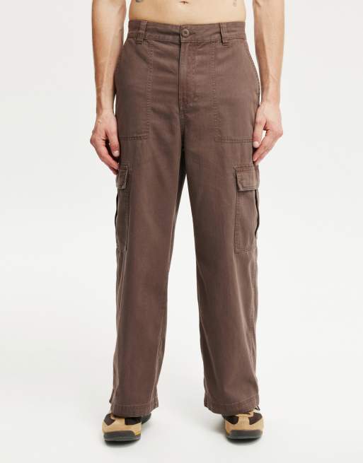 Cotton:On Axel super baggy cargo pant in brown