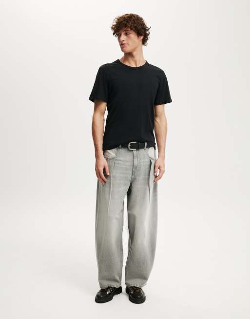Cotton:On Baggy balloon jean in pleat shady grey