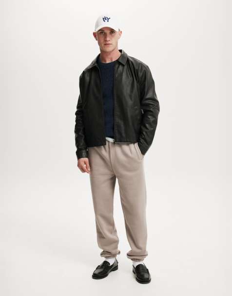 Cotton:On Baggy cuffed track pant in beige - view 1