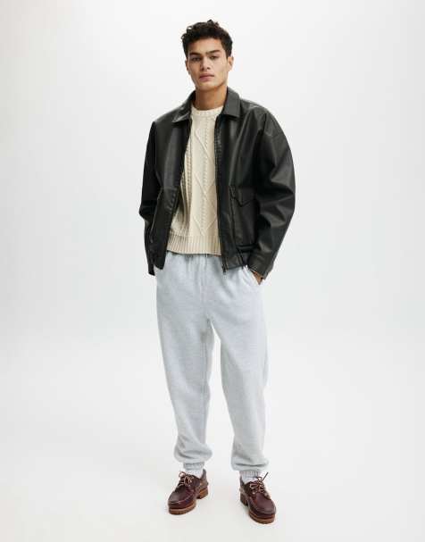 Cotton:On Baggy cuffed track pant in grey - view 1