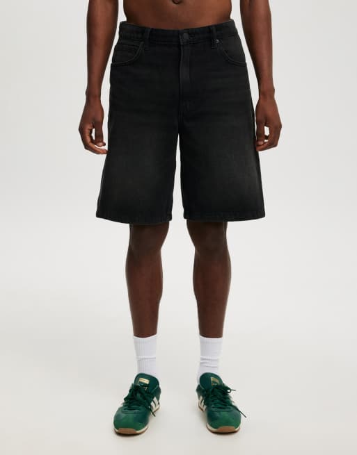 Cotton:On Baggy denim short in black