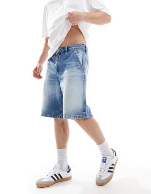 Cotton:On Baggy denim short in blue