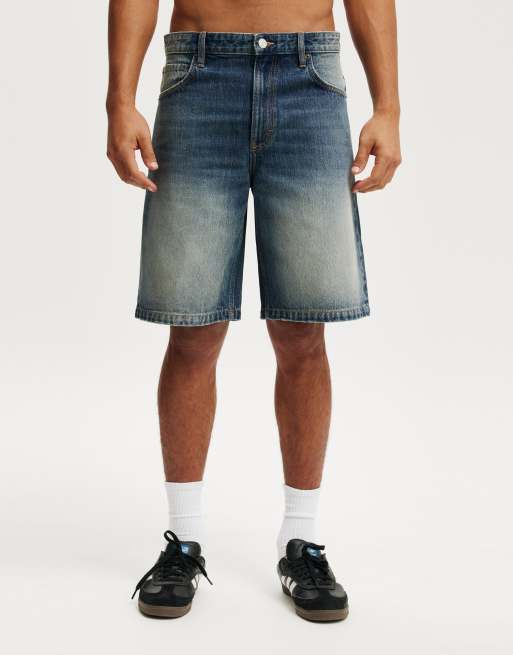 Cotton:On Baggy denim short in static blue