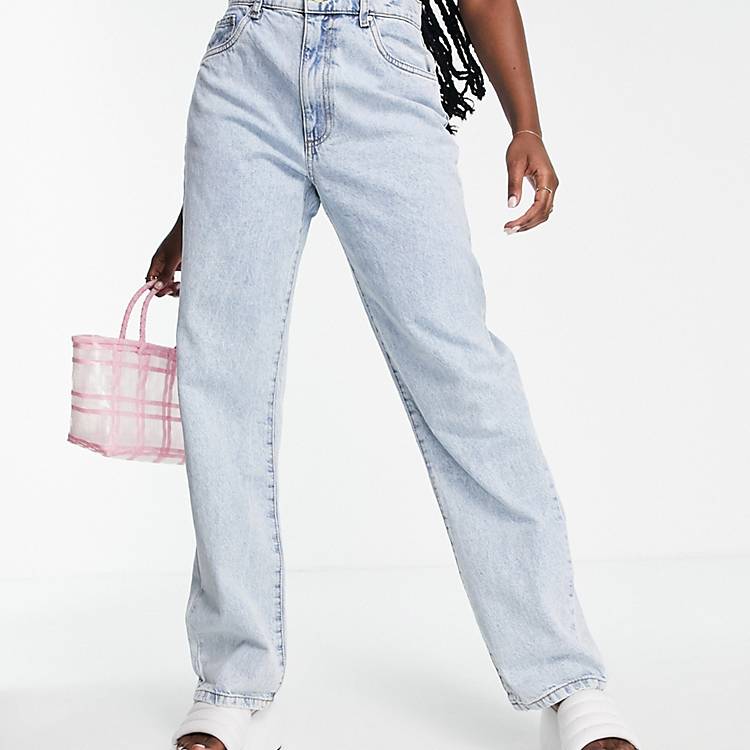 Cotton:On baggy straight jean in light wash blue