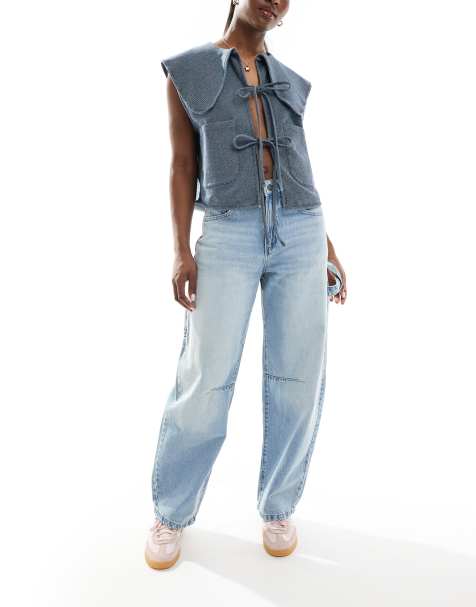Cotton:On Barrel jean in blue - view 1