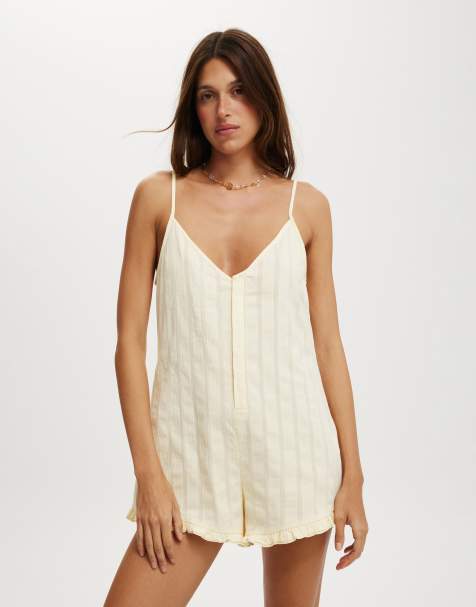 Cotton:On Beach romper in lemon icing - view 1