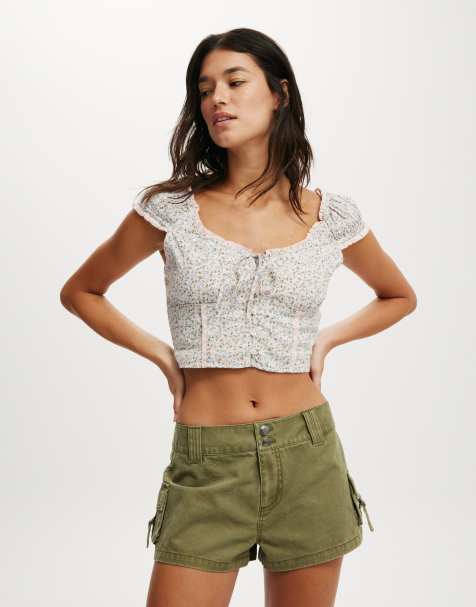 Cotton:On Benny cargo micro short in green - view 1