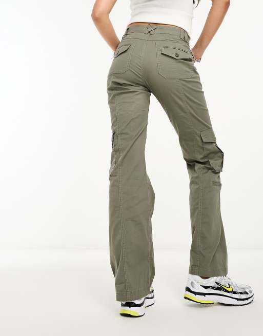 Cotton cargo pant in green