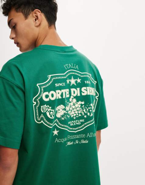 Cotton:On Box fit graphic t-shirt in green - view 1