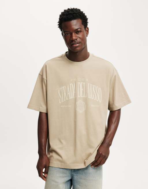 Cotton:On Box fit graphic t-shirt in grey