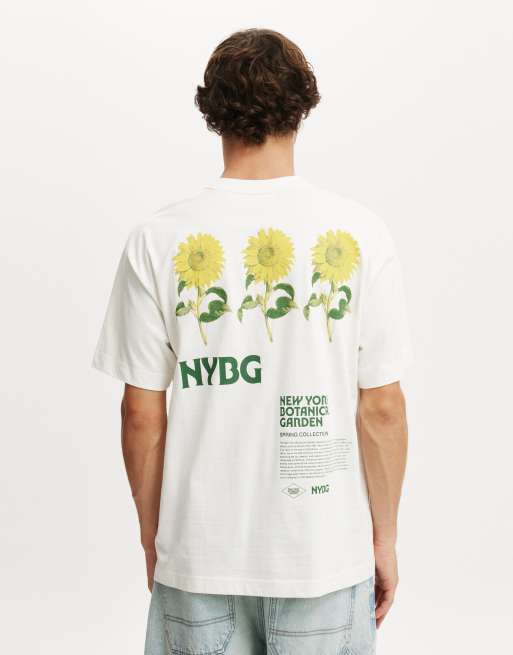 Cotton:On Box fit new york license t-shirt in nybg vintage white/nybg