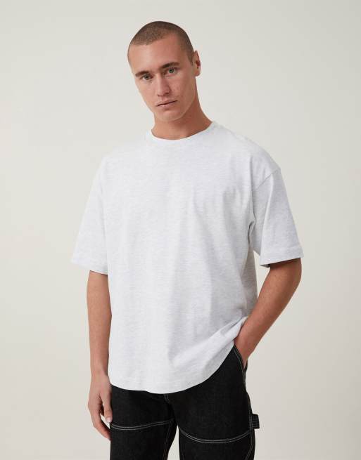 Cotton:On Box fit scooped hem t-shirt in off-white