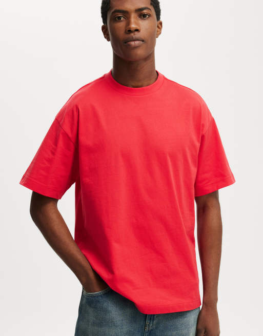 Cotton:On Box fit t-shirt in race red
