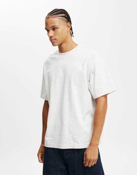 Cotton:On Box fit t-shirt in white marle - view 1