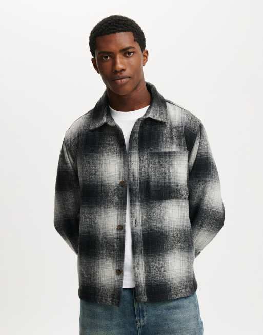 Cotton:On Boxy overshirt in black