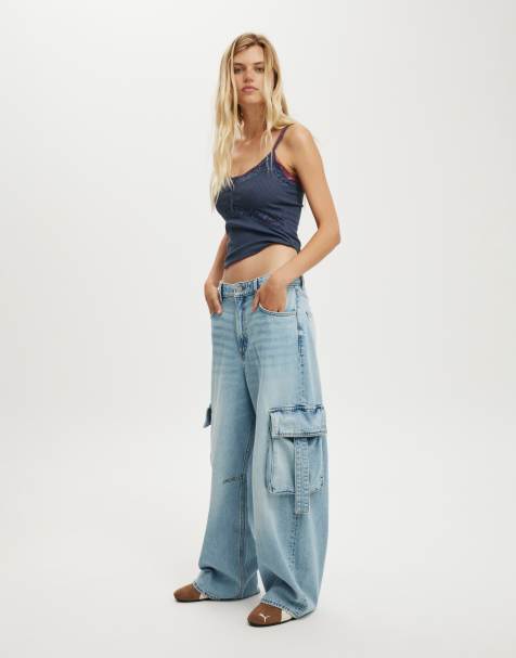 Cotton:On Boyfriend super baggy jean in blue - view 1