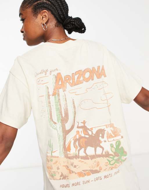 Cotton:On - Boyfriend T-shirt met grafische print in grijs