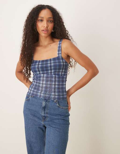 Cotton:On Brooke mesh cami in multi