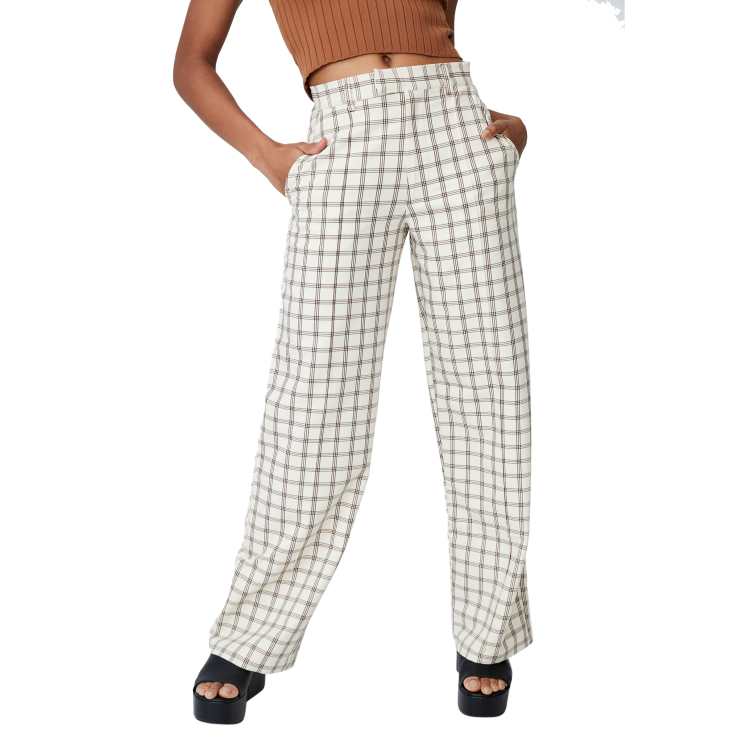 パンツ Italia cotton check pants Italia cotton check pants