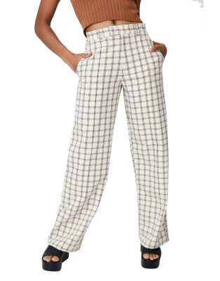 Cotton:On check print wide leg pants | ASOS