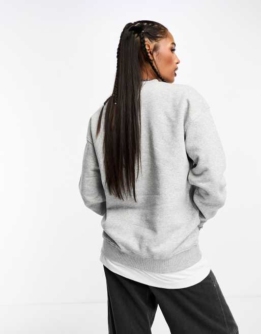 Cotton On classic crew sweatshirt in gray heather