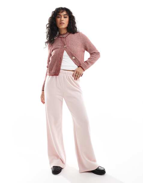 Cotton:On Classic fleece wide leg sweatpant in pink - view 1