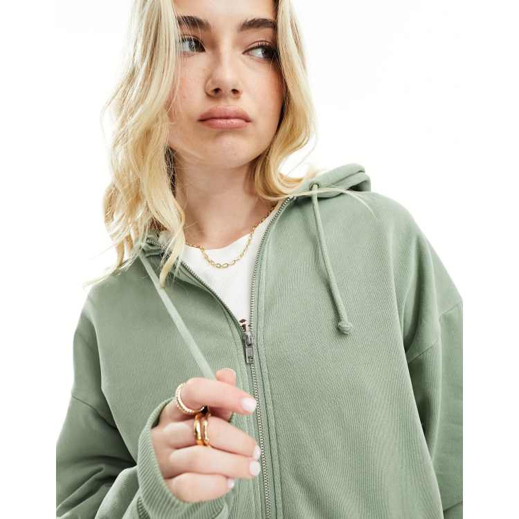 Classic Washed Zip-Through Hoodie