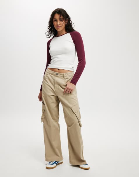 Cotton:On Cody baggy cargo pant in brown