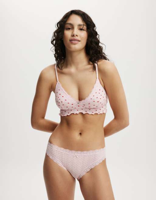 Cotton:On Cotton lace bikini brief in french fairytale polka dot