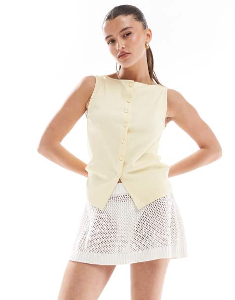 Cotton:On Crochet beach skirt in coconut milk crochet - view 1