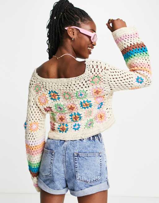 Crochet 2024 cotton cardigan