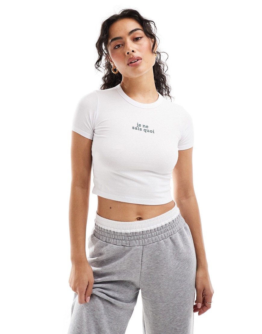 Cotton:On Crop fit graphic...