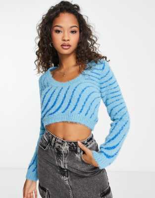 Cropped cotton outlet jumper