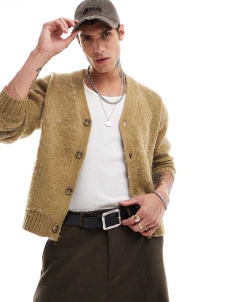 Cotton:On Cropped cardigan in beige - view 1