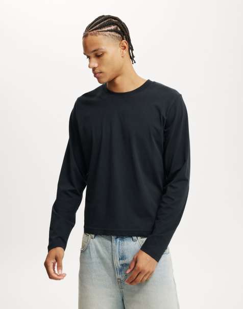 Cotton:On Cropped fit long sleeve in black - view 1