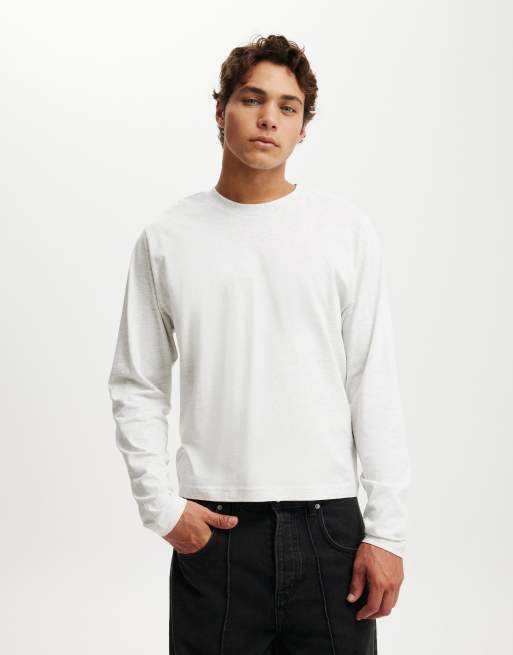 Cotton:On Cropped fit long sleeve in off-white