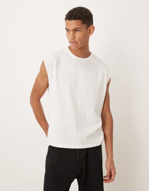 Cotton:On Cropped fit muscle in white